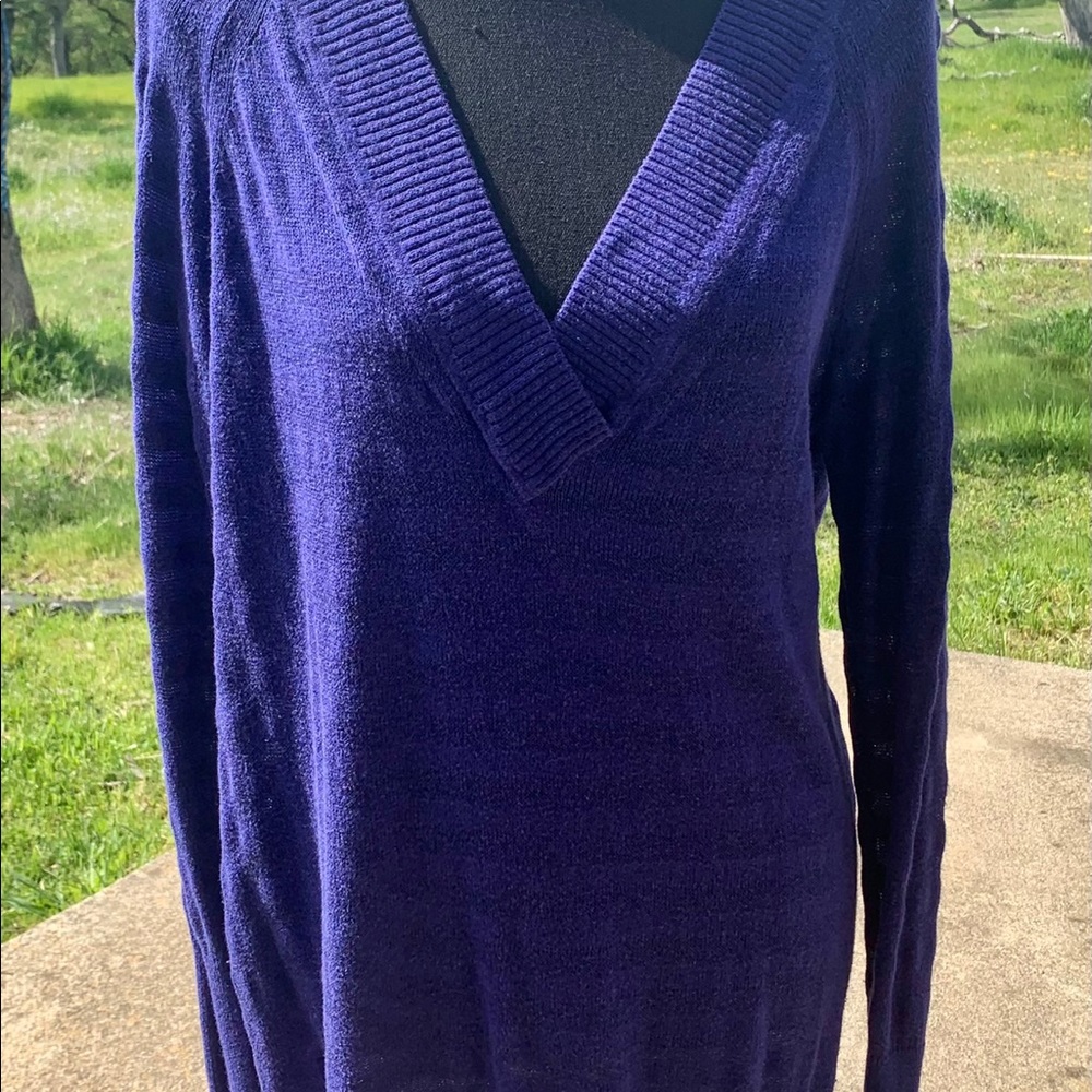 Blue Stripped Tunic Sweater Dress